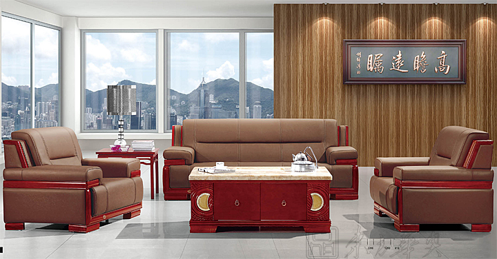 Office Sofa|Traditional Leather Sofa|Office Furniture|Traditional Leather Sofa|真皮沙发 CG-CTZPSF-14